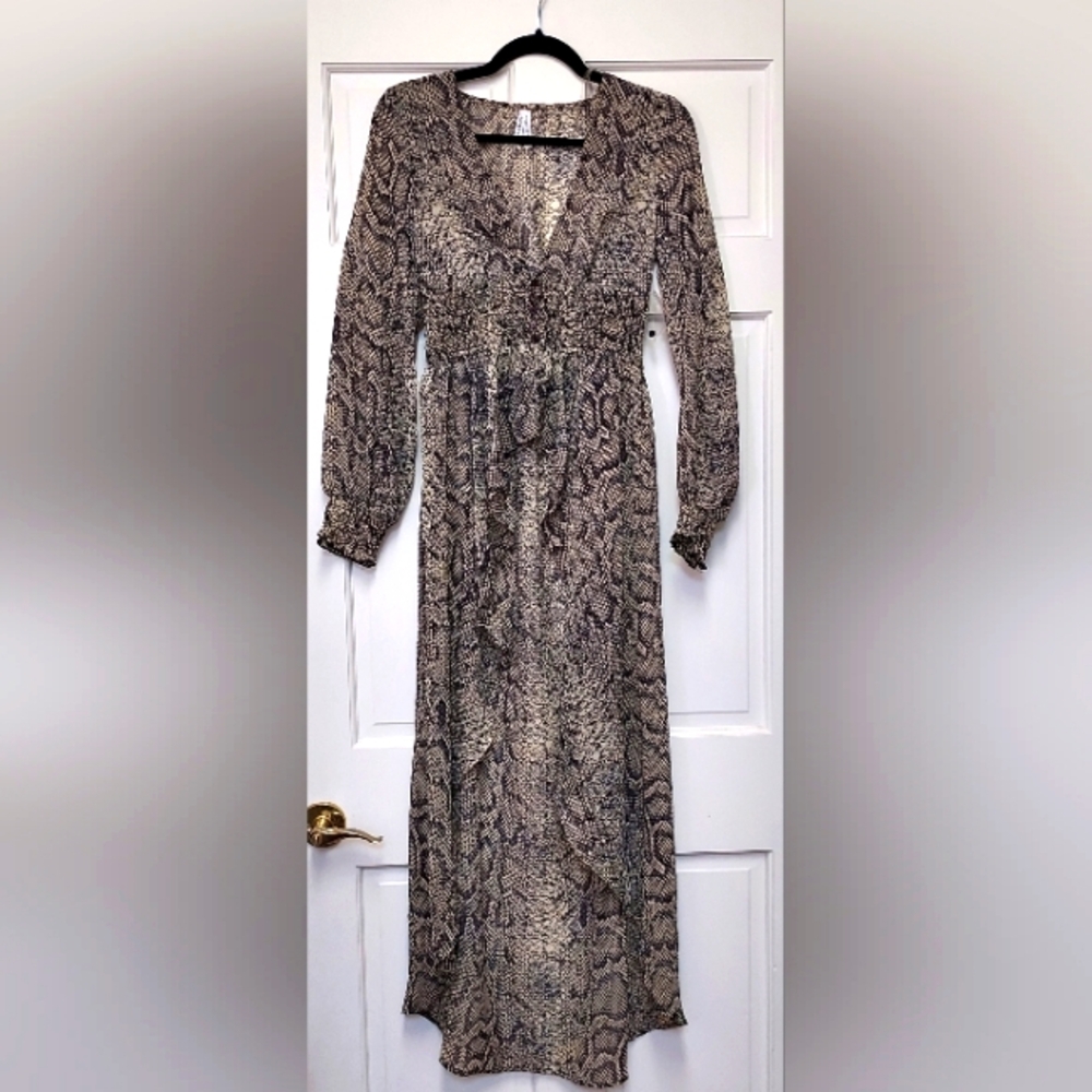 Live 4 Truth NWOT Sheer Snake skin Snakeskin Cover up Dress Top